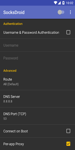 SocksDroid 螢幕截圖 2