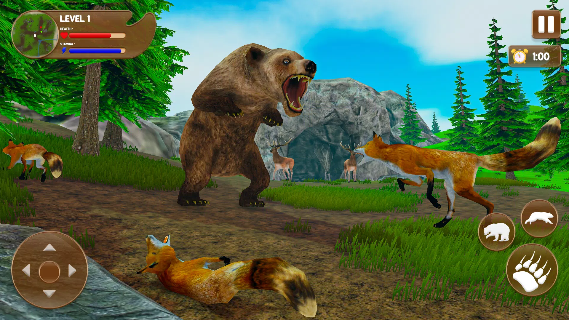 Bear Games: Bear Simulator 3D Ekran Görüntüsü 1