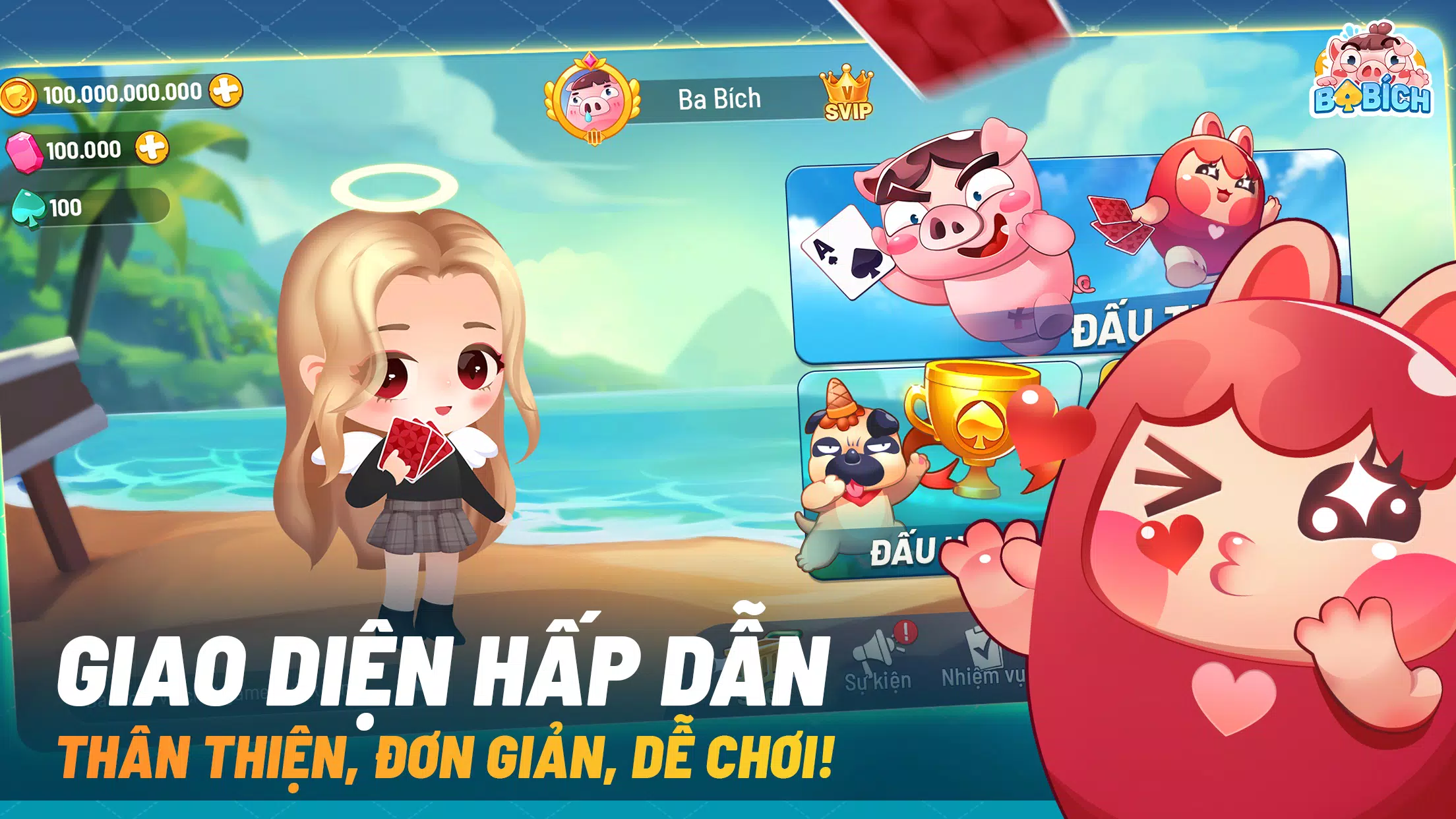 Ba Bich - Tien Len Mien Nam Ekran Görüntüsü 0