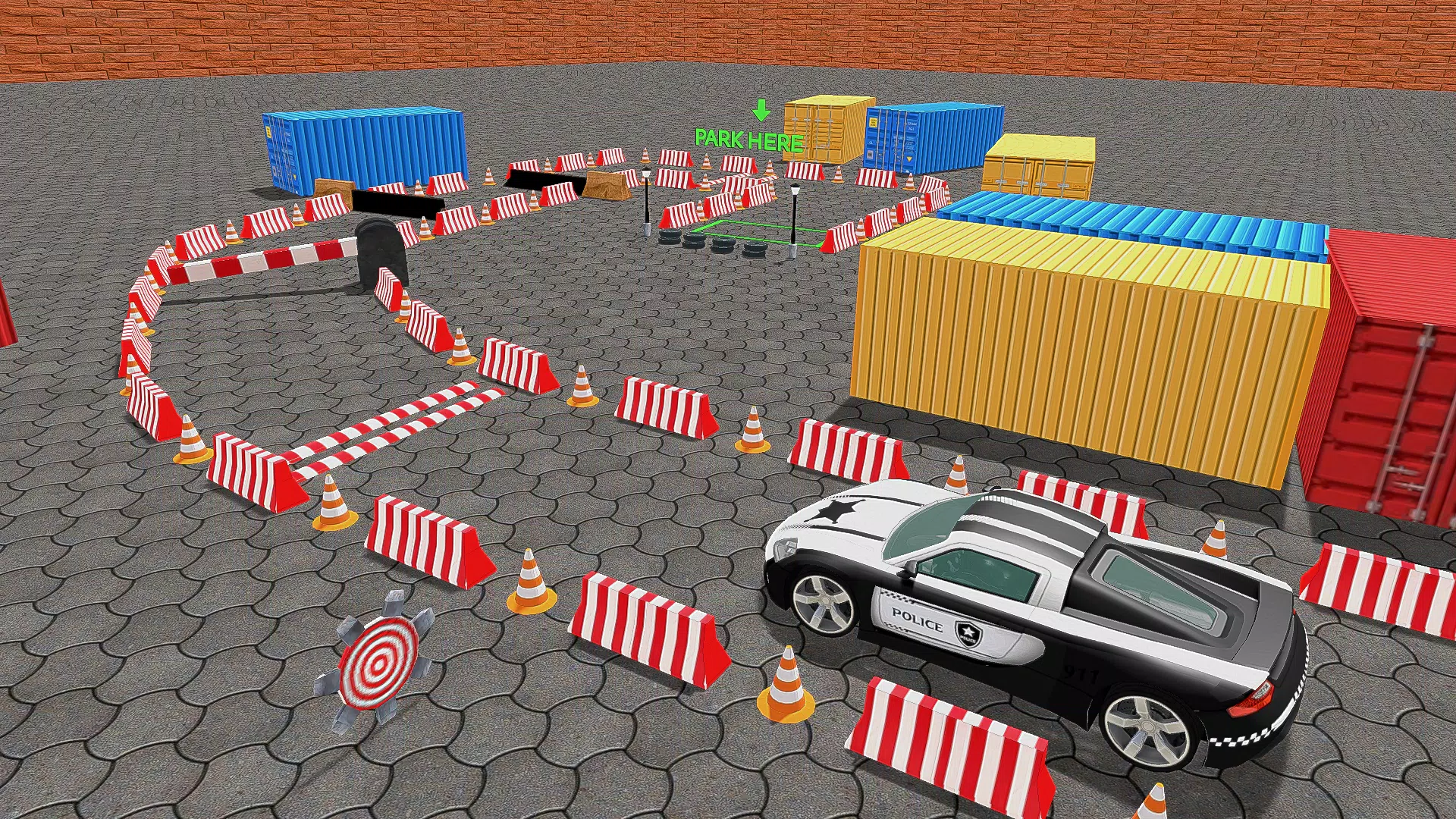 Police Car Parking Car Game 3D 螢幕截圖 1