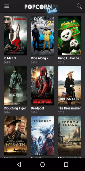 Popcorn time 螢幕截圖 1