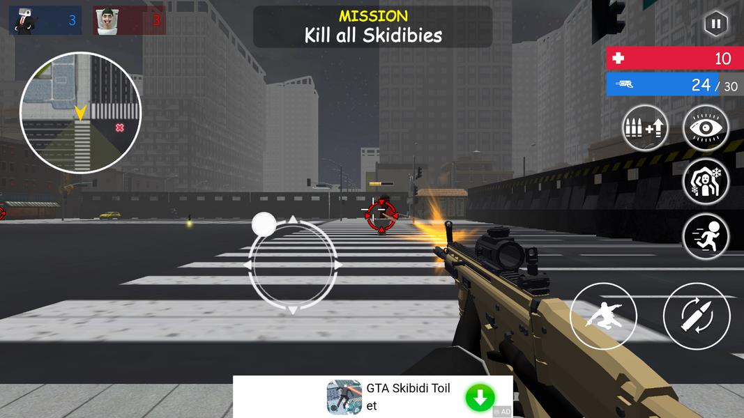 Shoot Skibd Toilet Survival.io 螢幕截圖 3