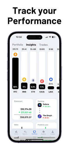 Coin Portfolio Crypto Tracker 螢幕截圖 2