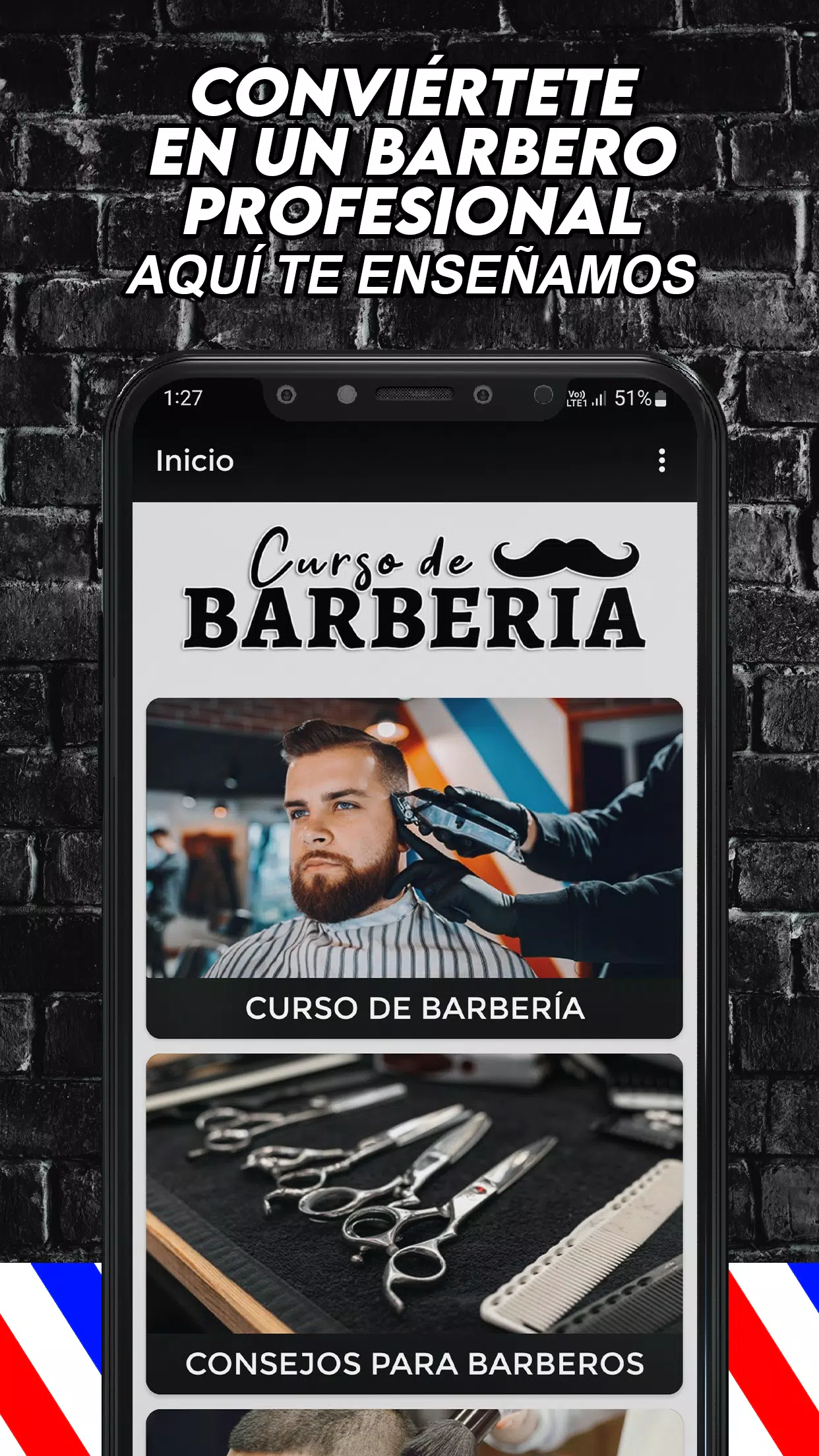 Curso de Barberia y Peluquería スクリーンショット 0