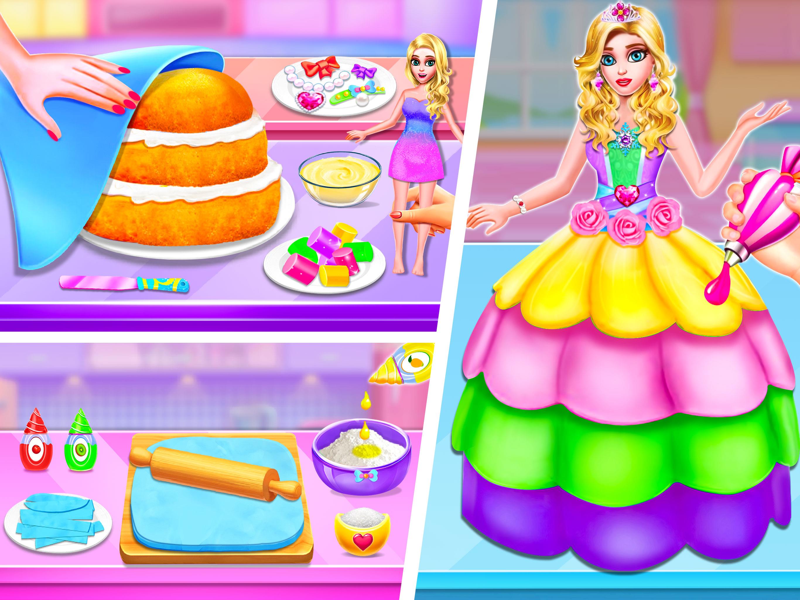 Doll House Cake Maker Game 螢幕截圖 0