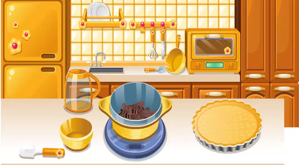 girls cooking games chocolate 螢幕截圖 3