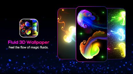 Magic Fluid: Live Wallpaper 3D Captura de tela 0