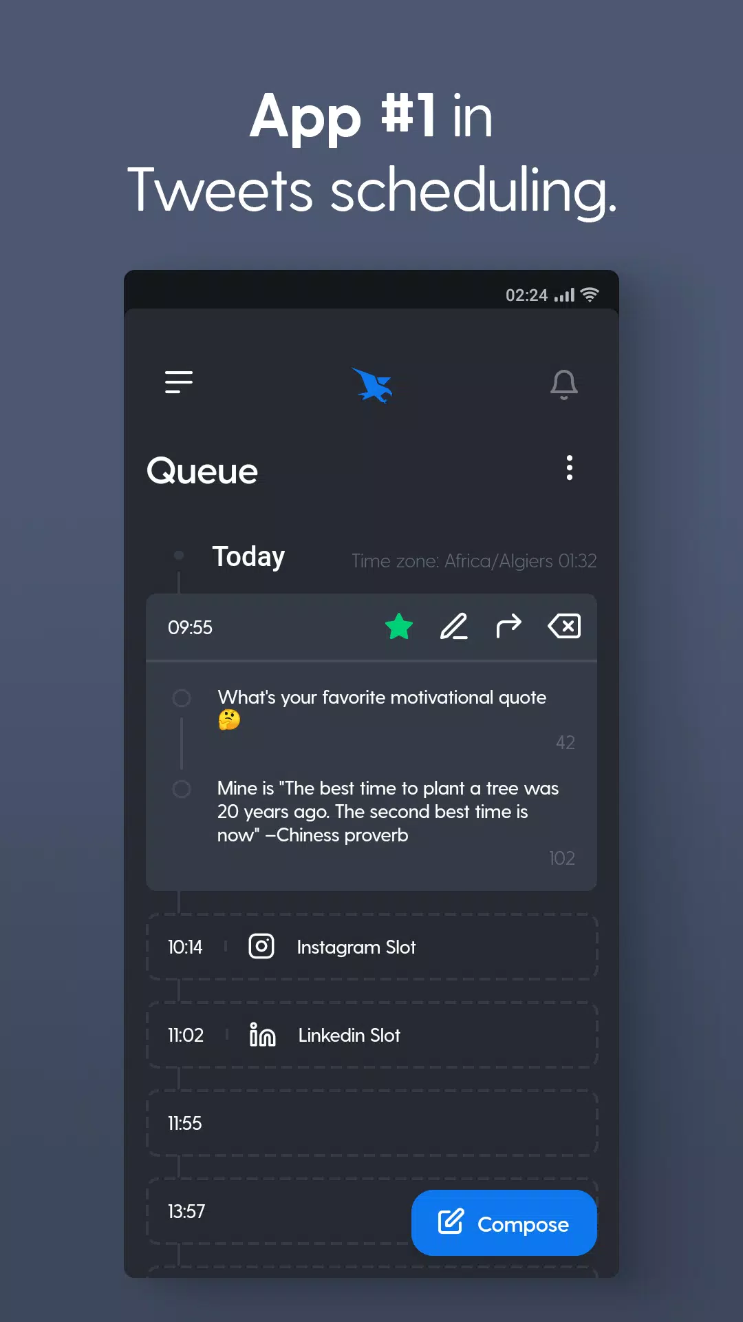 Hypefury - Companion app 螢幕截圖 1