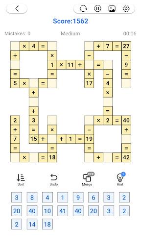 Math Number: Cross Math Puzzle Schermafbeelding 2