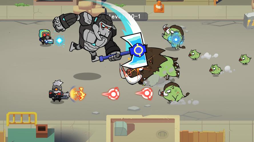 Merge Mech vs. Zombie Brawl Скриншот 3