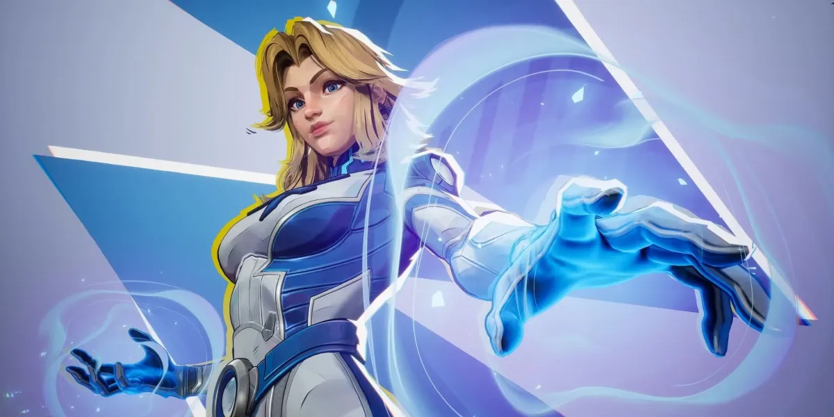 Sue Storm mula sa Marvel Rivals bilang bahagi ng isang artikulo tungkol sa kung paano makuha ang balat ng malisya.