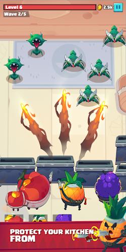 Fruit War: Idle Defense Game स्क्रीनशॉट 0