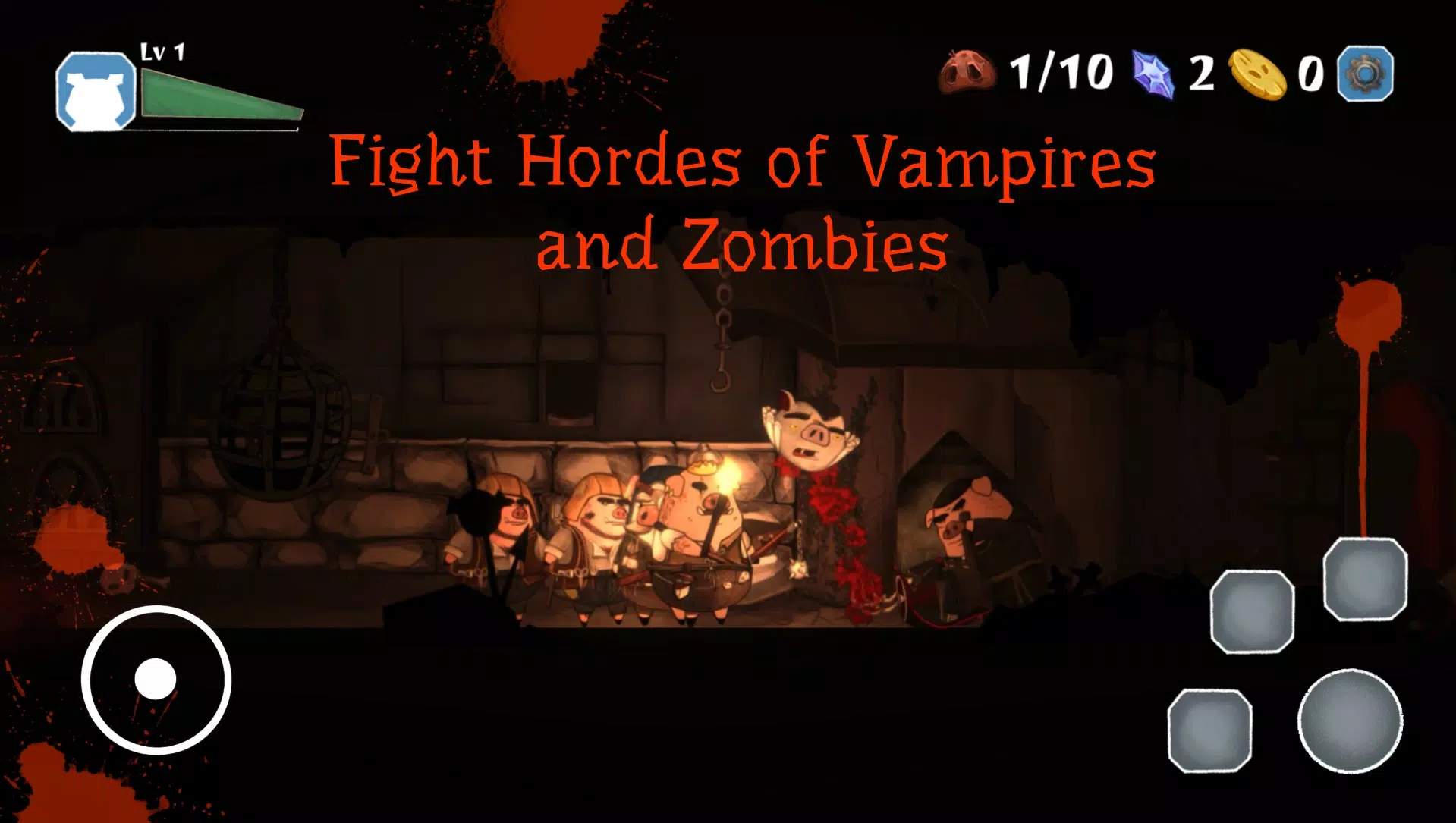 Pigs Wars: Vampire Blood Moon 스크린샷 2