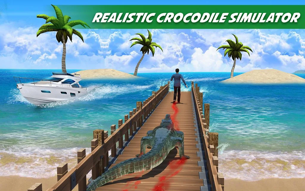 Crocodile Attack Animal Sim 螢幕截圖 1