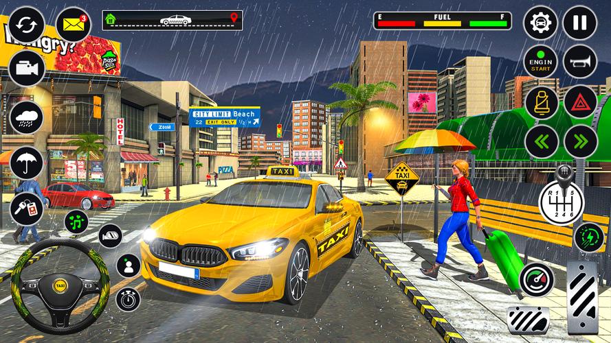 US Taxi Car Parking Simulator Ekran Görüntüsü 0