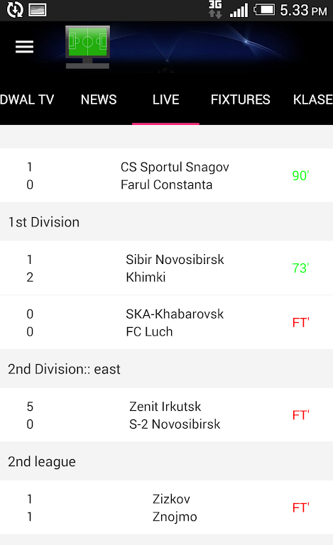 Jadwal Siaran Langsung Screenshot 2