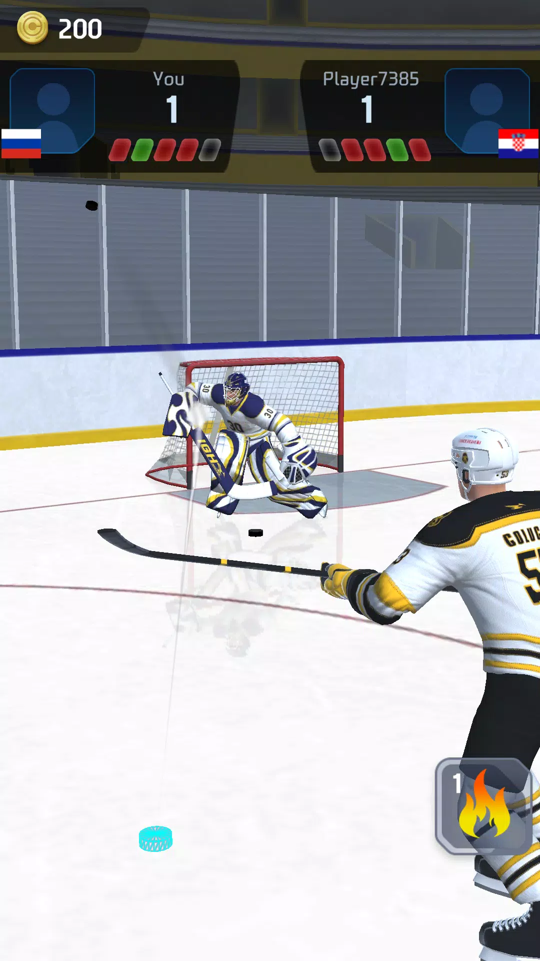 Hockey Game Stars 3D Captura de pantalla 2