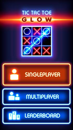 Tic Tac Toe Glow: 2 Players Captura de pantalla 0