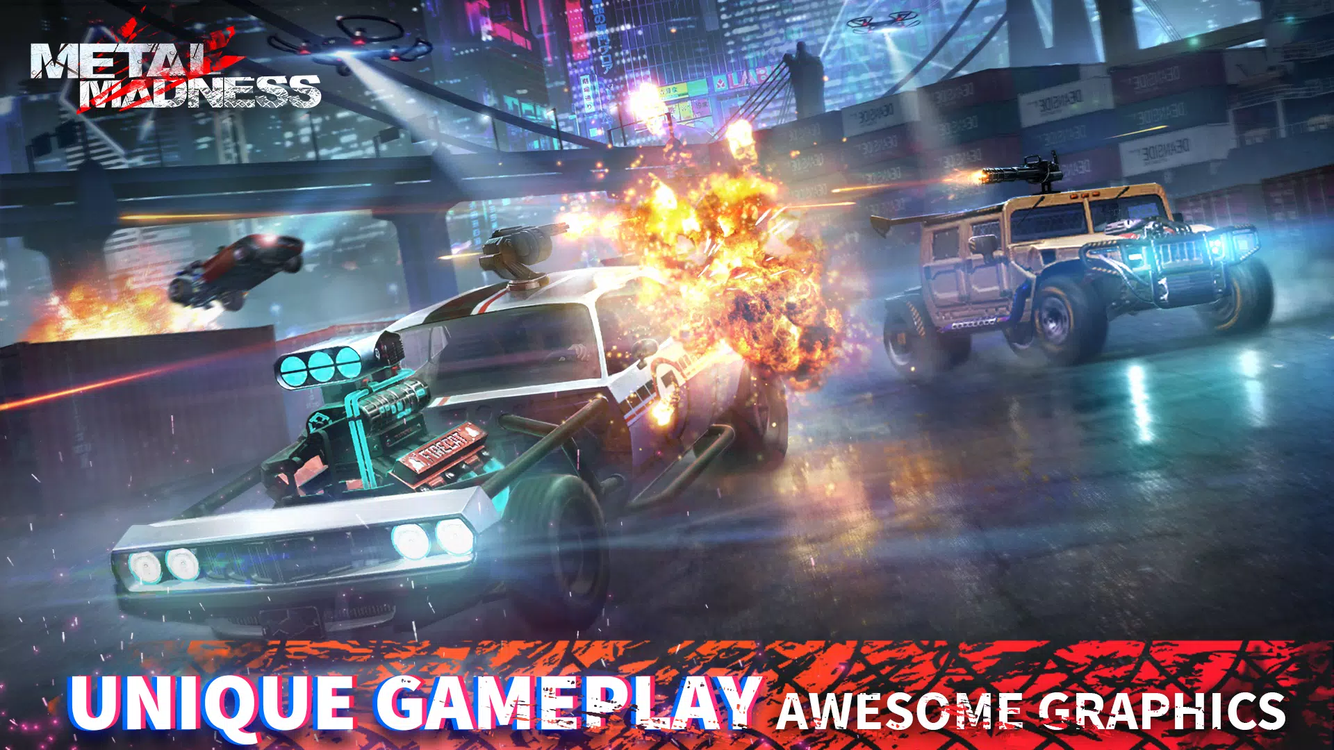 METAL MADNESS PvP: Car Shooter Tangkapan skrin 1