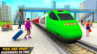 City Train Driving Train Games Screenshot 1