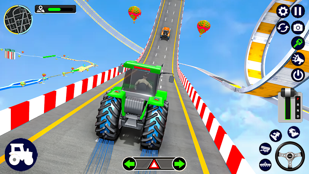 Mega Ramp Tractor Stunt Game Tangkapan skrin 1