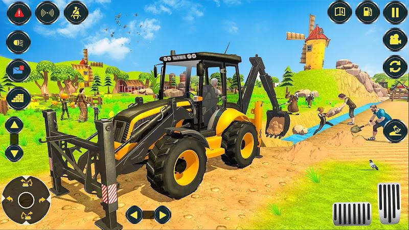 Village Excavator JCB Games Captura de pantalla 3