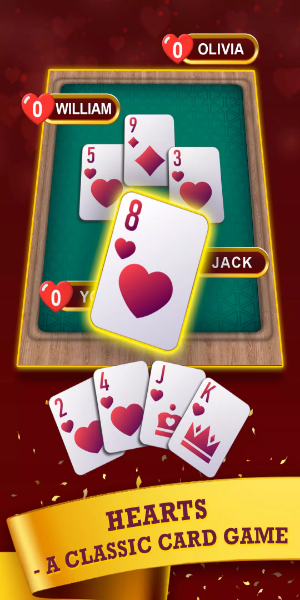 Hearts: Classic Card Game Fun应用截图第0张