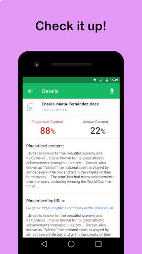 Skandy Plagiarism Checker Ảnh chụp màn hình 3