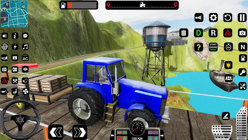 Tractor Trolly Driving Games স্ক্রিনশট 1