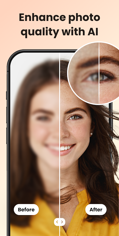 UpFoto – AI Photo Enhancer Mod स्क्रीनशॉट 1