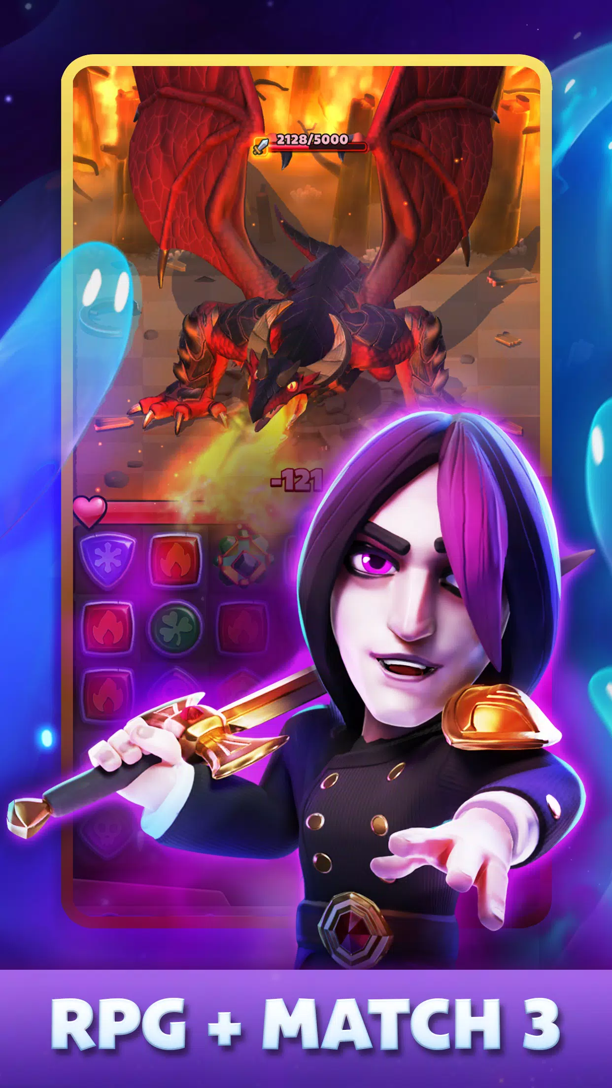 Puzzle Breakers: Match 3 RPG Captura de pantalla 2