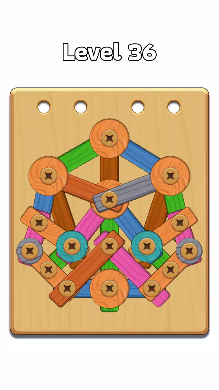 Schermata Wood Nuts & Bolt: Screw Puzzle 1