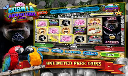 Gorilla Adventure Slots Captura de pantalla 0