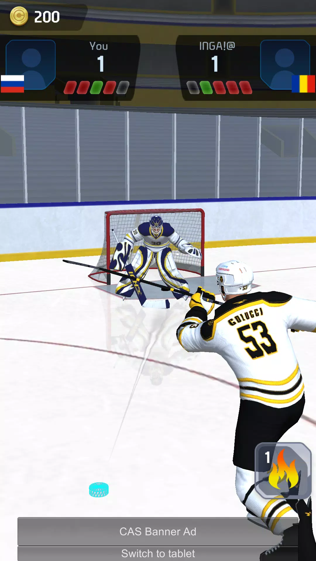 Hockey Game Stars 3D 螢幕截圖 3