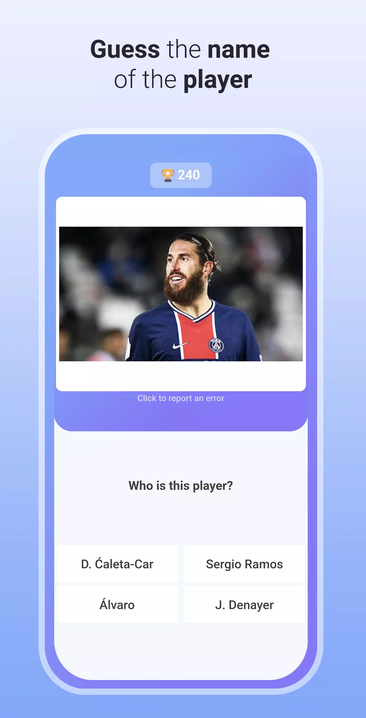 Quiz Soccer - Guess the name 螢幕截圖 3