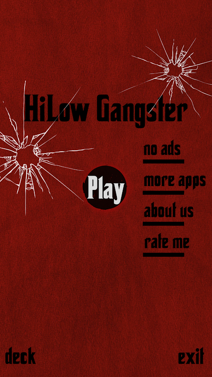 High Low Card Game (Hi-Lo) Captura de pantalla 1
