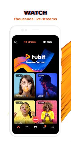 Tubit: Live Stream Video Chat 螢幕截圖 0