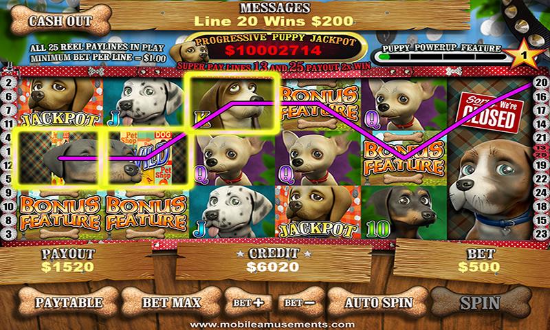 Pet Store Puppies Slots Ảnh chụp màn hình 0