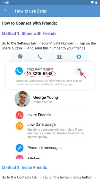 Zangi Private Messenger Screenshot 1