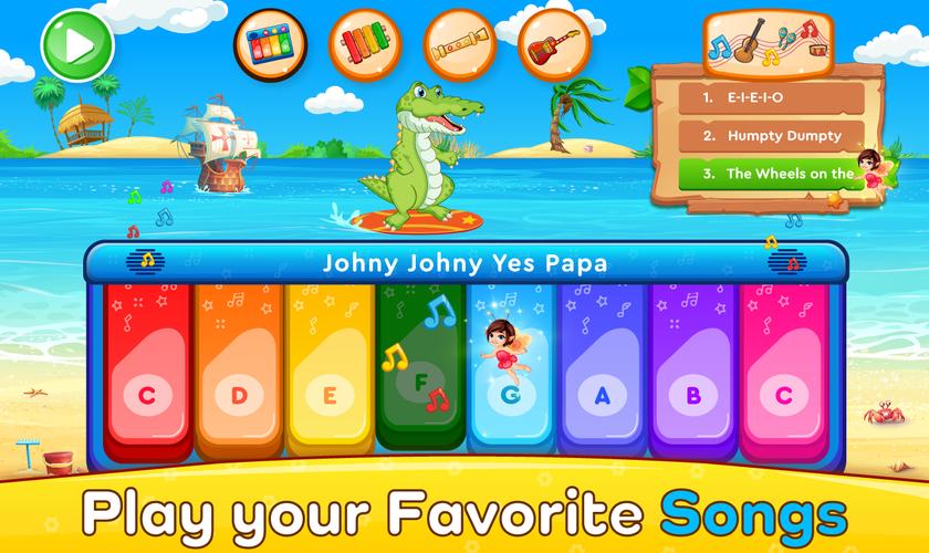 Piano Kids Music Games & Songs 螢幕截圖 1