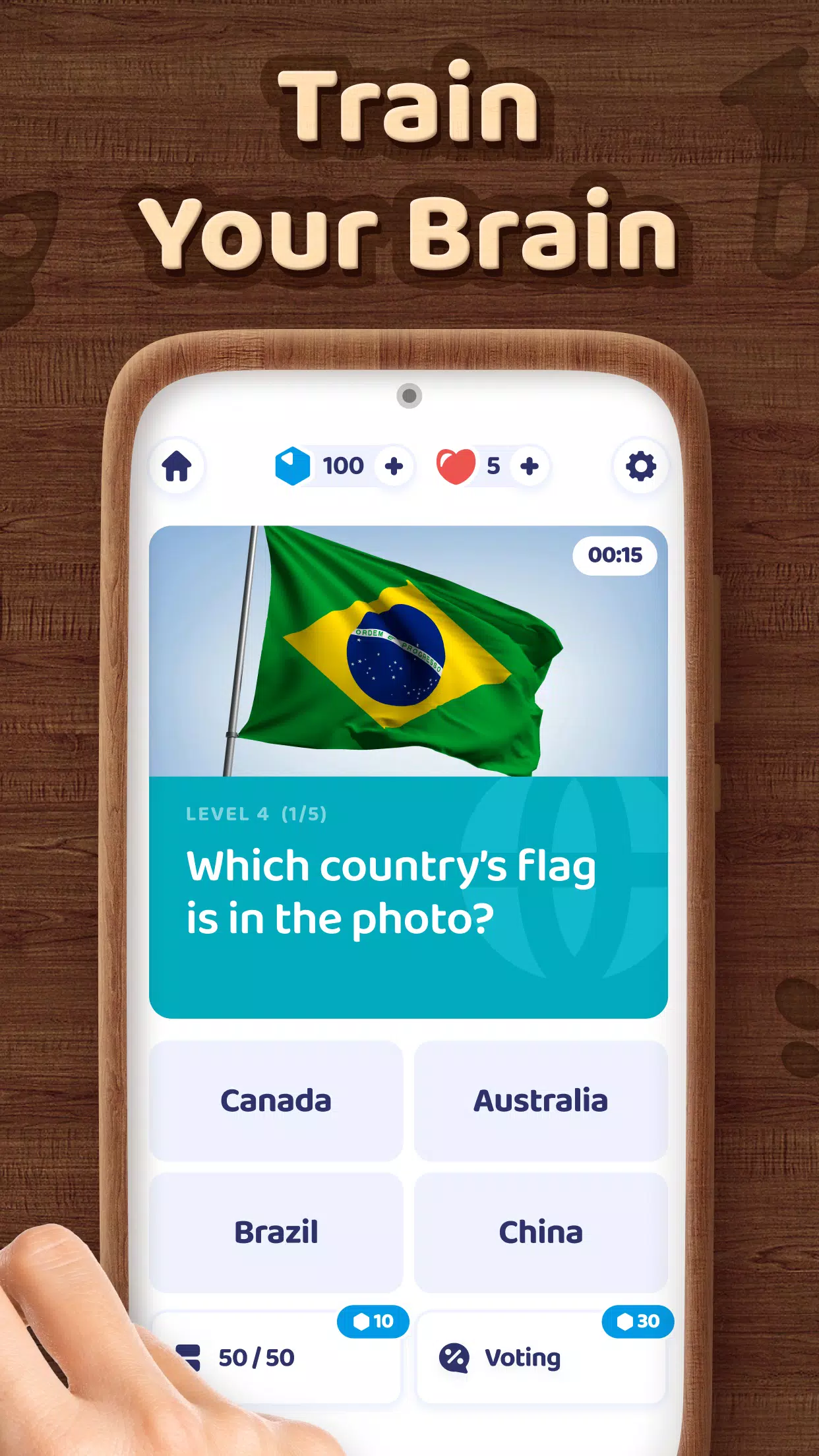 Brain Blitz Trivia－Quiz Test Captura de pantalla 1