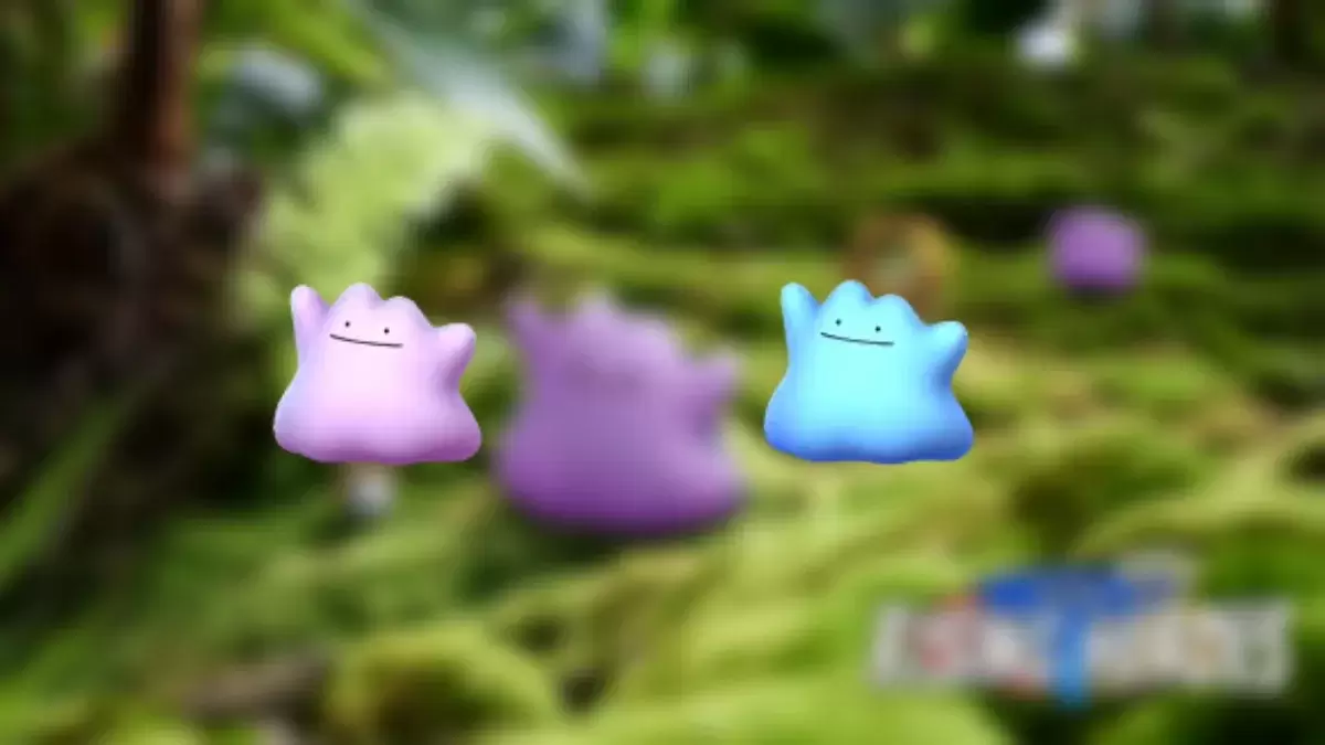 Shiny Ditto from Pokemon GO with its regular sprite