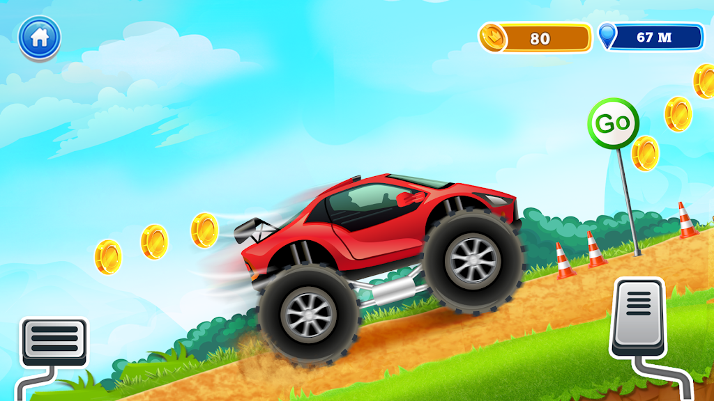 Uphill Races Car Game For Boys 螢幕截圖 1