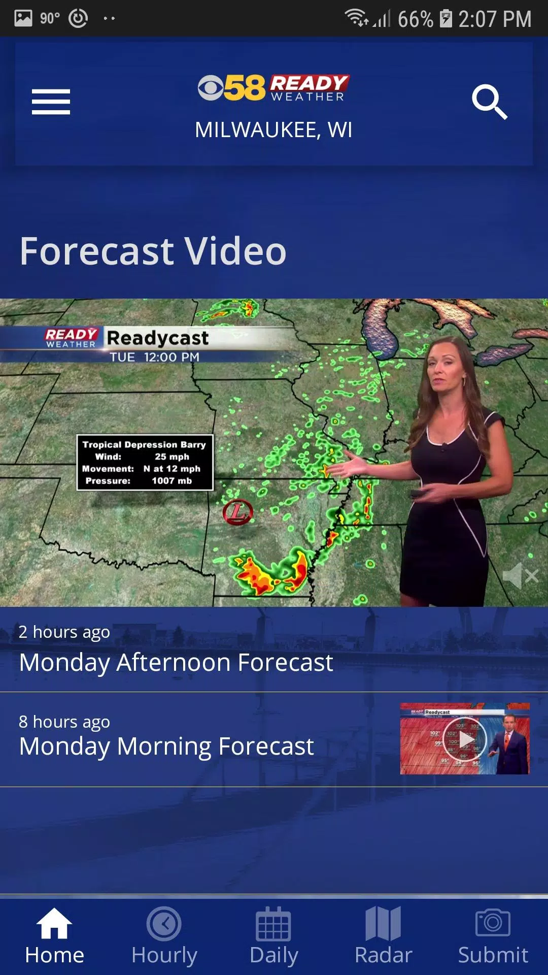 CBS 58 Ready Weather Ảnh chụp màn hình 0