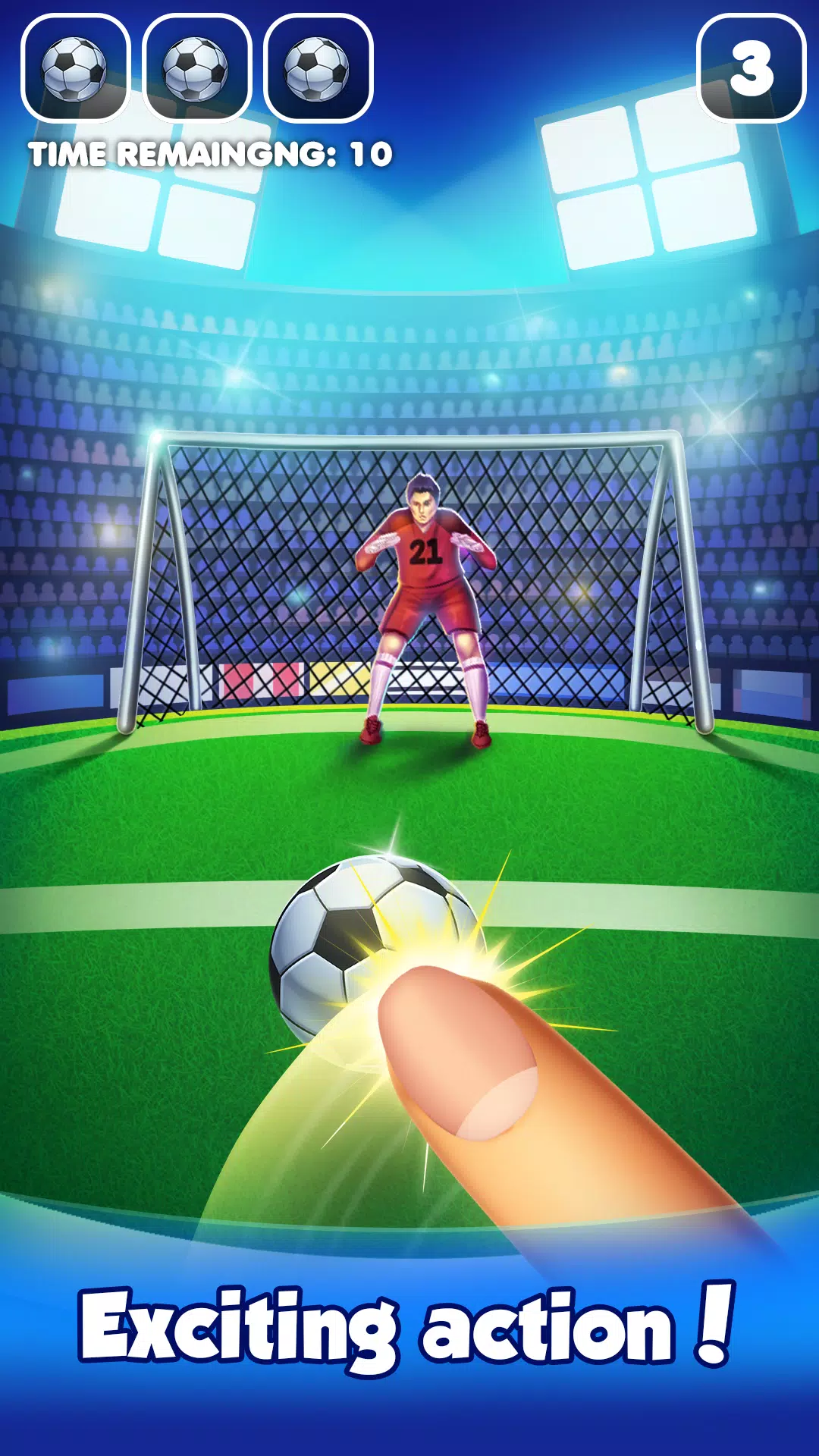 Flick Football : Soccer Game Tangkapan skrin 0