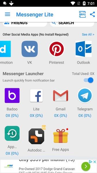 Messenger Pro Lite for Messages স্ক্রিনশট 2