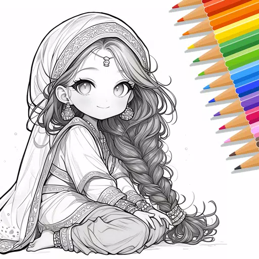 Cute Drawing : Anime Color Fan