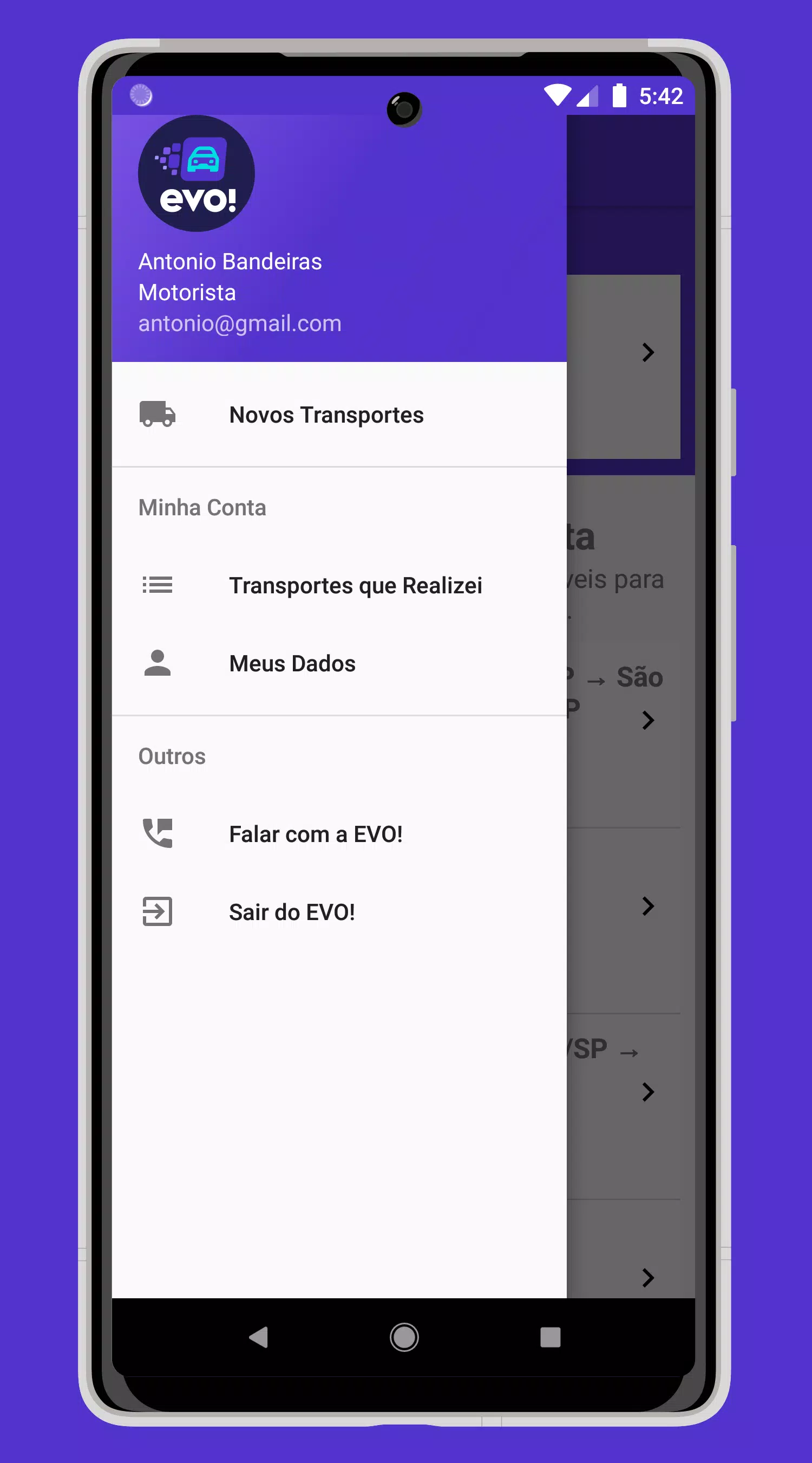 EVO! Transporte de Veículos スクリーンショット 1