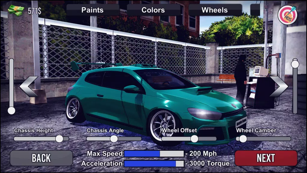 Megane Drift Simulator 螢幕截圖 1