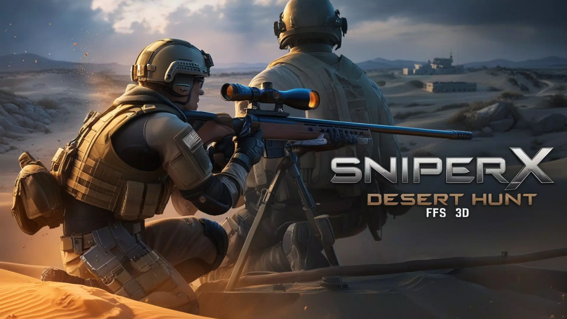 Sniper X : Desert Hunt FPS 3D ภาพหน้าจอ 1